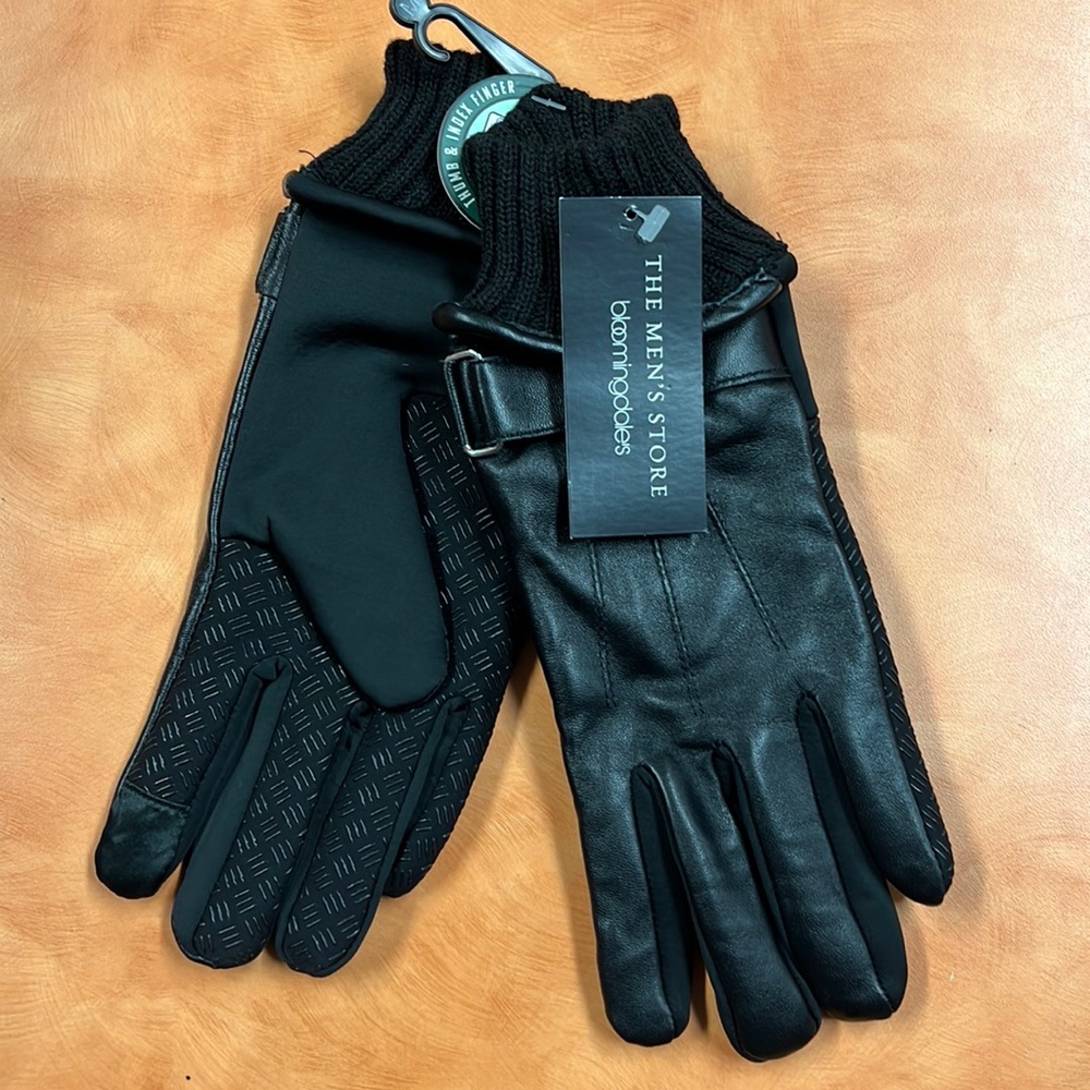 Bloomingdale’s Leather Gloves - Picture 2 of 6